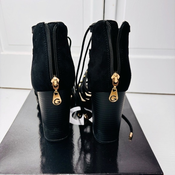 G BY GUESS Juto5 Black Fabric Heels Size 7.5 - Picture 7 of 8